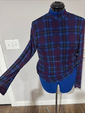 NWT plaid mesh Torrid top